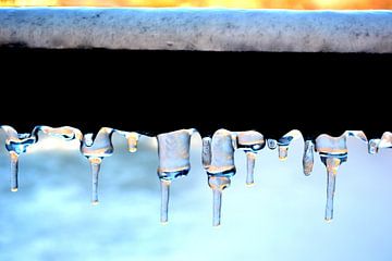 Eiszapfen und Schichten