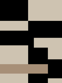 Minimalistische, geometrische, abstracte kunst in aardetinten