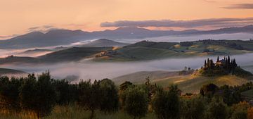 Ochtend in Toscane, Italië