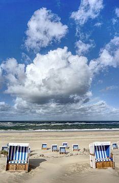 Chaises de plage de Sylt sur JGS-DigitalArt