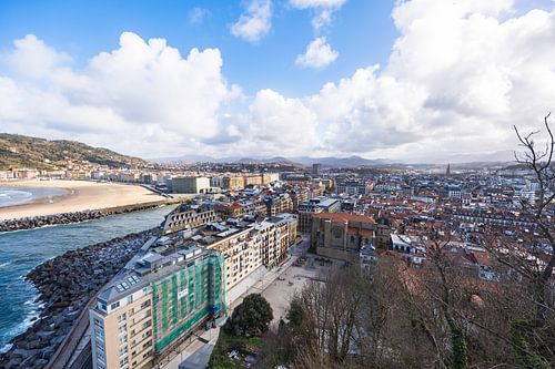 Uitzicht op de stad San Sebastian