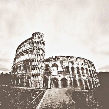 COLOSSEUM and LEANING TOWER