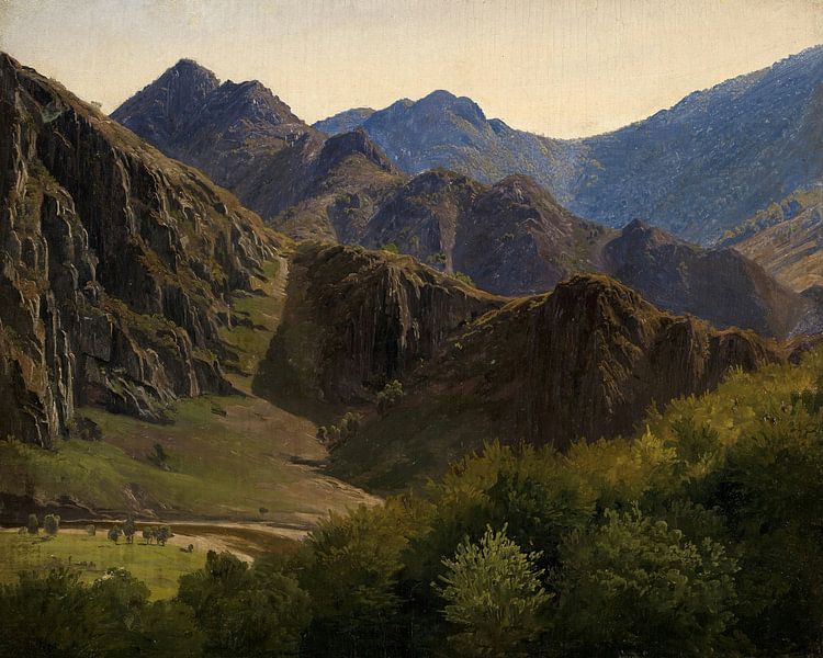 Mountains near Altenahr, Johann Wilhelm Schirmer by Masterful Masters