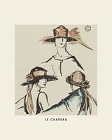 Le Chapeu - Boho, Mode, chic, abstrakter Druck
