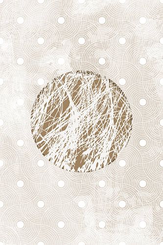 Ikigai. Art zen abstrait et minimaliste. Style japonais. Teintes de terre IX