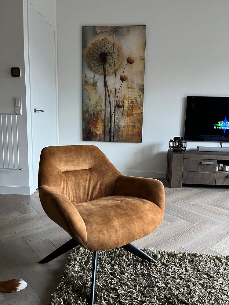 Rustieke abstracte paardenbloemen vangen de geest van de natuur  van Floral Abstractions 