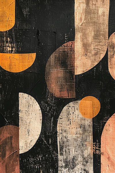 Abstract earthy tone artwork by haroulita