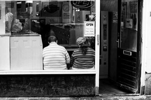 Amsterdam in zwart-wit