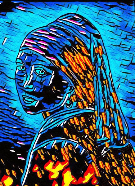 Girl with a Pearl Earring. von Jose Lok