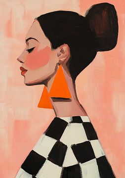 Orange Statement Piece van ByNoukk