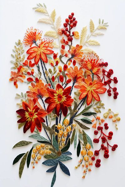 Orange flowers by haroulita