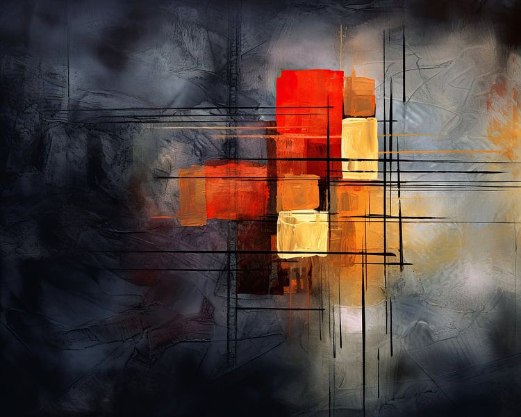Line by Abstract Painting