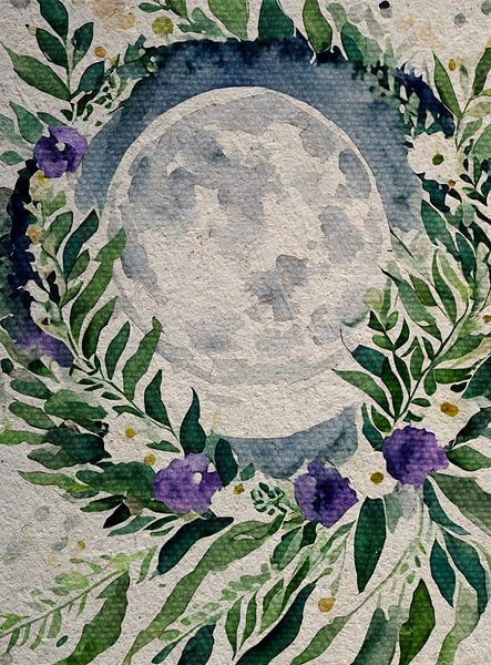 Boho Moon mit Girlande Nr.12 | The Bohemian Vintage Collection von MadameRuiz