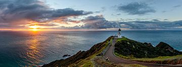 Zonsondergang Kaap Reinga NZ Nieuw Zeeland van Pascal Sigrist - Landscape Photography