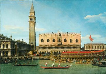 The Bucintoro at the Molo on Ascension Day, Canaletto