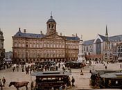 Place du Dam, palais du Dam et nouvelle église, Amsterdam  par Vintage Afbeeldingen Aperçu