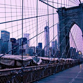 Brooklyn Bridge, New York van Marije van der Werf