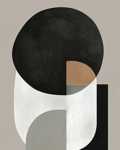 Abstrakter Minimalismus in Erdtönen