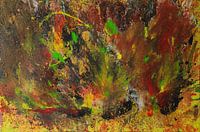 Abstract expressionism. Colourful abstract painting.