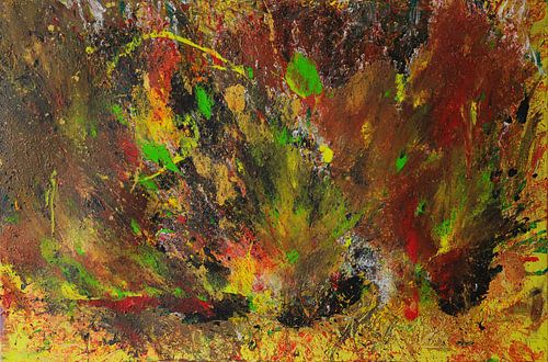 Abstract expressionism. Colourful abstract painting.