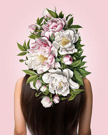 Summer Pink Hairdo by Marja van den Hurk