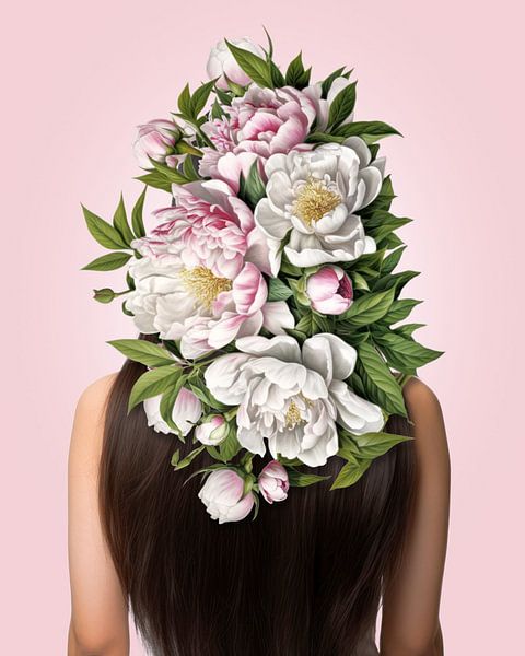 Summer Pink Hairdo by Marja van den Hurk