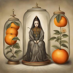 Appelsienen -Sinaasappelen uit de serie Fruit - 4 - van Rita Bardoul