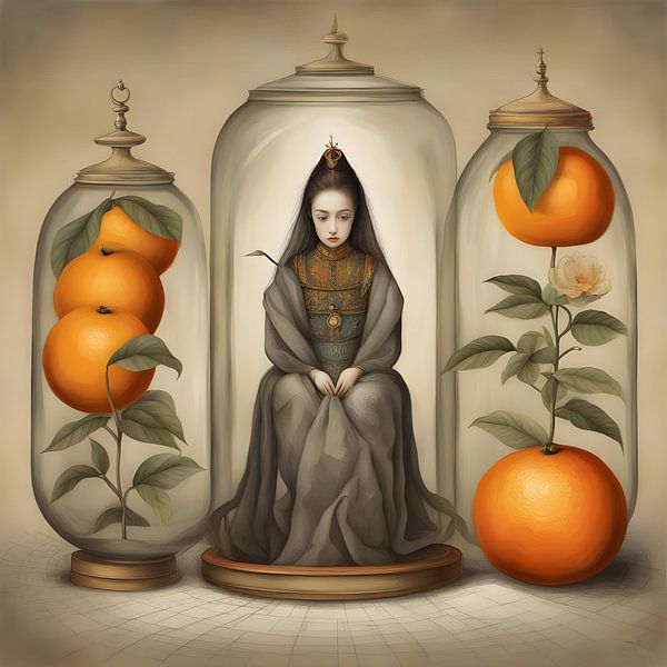 Oranges -Oranges from the Fruit - 4 series by Rita Bardoul