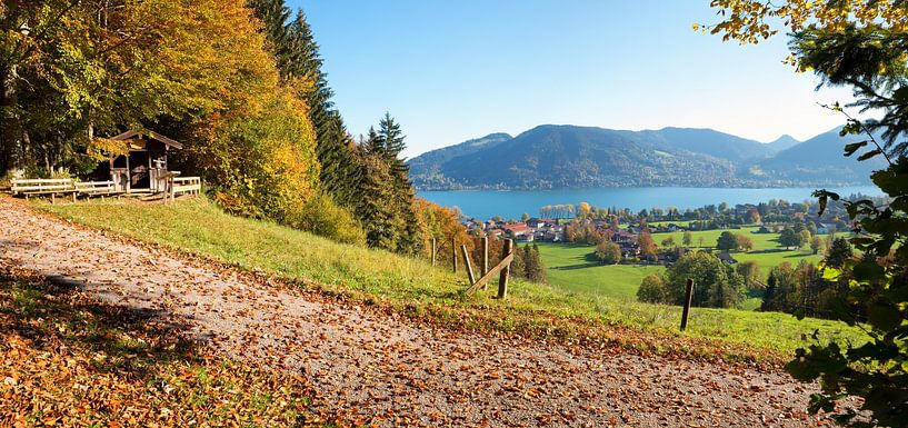 hiking way to lookout place Prinzenruhe, with view to lake teger by SusaZoom