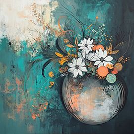 Blumige Komposition von ARTEO Gemälde