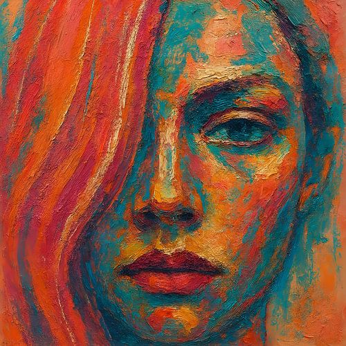 Portret Vrouw Terracotta