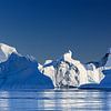 Eisberge in Rode O, Scoresby Sund, Grönland von Henk Meijer Photography