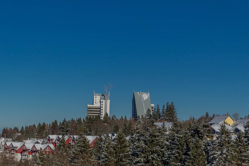 Winter atmosphere over the winter sports resort Oberhof by Oliver Hlavaty
