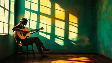 The Guitar Player van Harry Hadders
