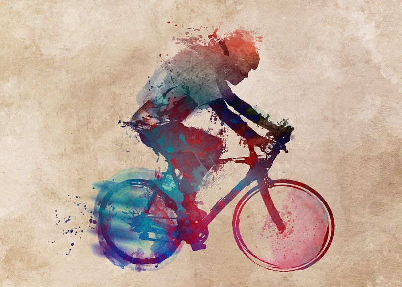 Radfahren Fahrrad Sport Kunst #Radfahren #Fahrrad von JBJart Justyna Jaszke