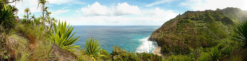 De Na Pali kust van Kauai, Hawaii in panorama van iPics Photography