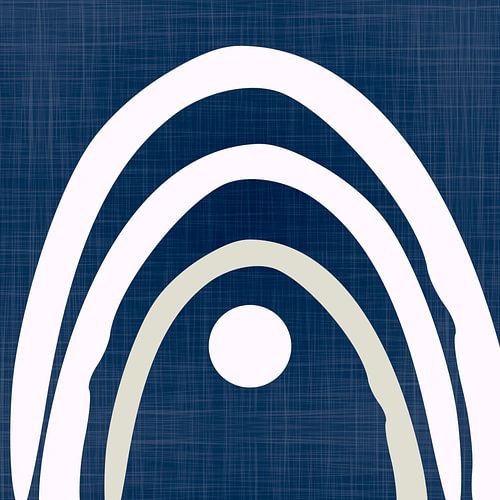 Retro Regenboog Textiel Kunst