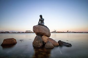 Het beeld van de zeemeermin in Kopenhagen van hugo veldmeijer