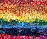 Regenbogen-Mosaik von Fotos mit Erotik von Atelier Liesjes Miniaturansicht