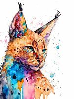 Cat Water Color