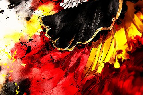 Abstrait dynamique avec des couleurs