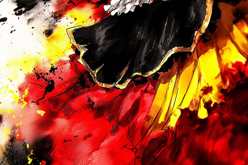 Dynamische Abstraktion mit Farbe von Imperial Art House