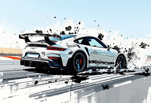 Porsche 911 GT3 RS - Inkt van snelheid en geest