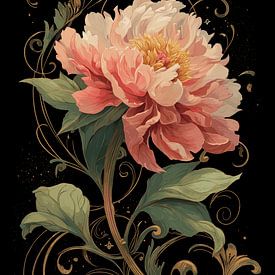 Fleur richement détaillée avec ornements sur Pixelbull Design