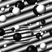 Bälle und Karaffe monochrom modern abstrakt puristisch