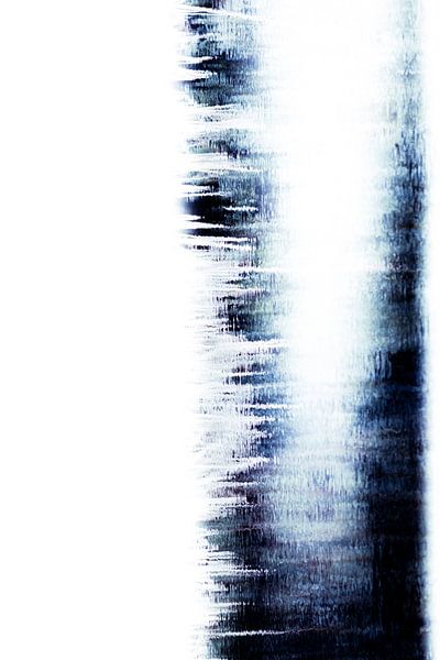 Digitaal Abstract, Blauw water 2 van Henriëtte Mosselman