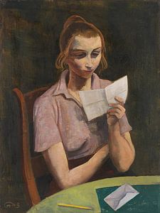 Karl Hofer, Frau beim Lesen, 1943