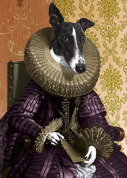 Hund inspiriert von Alten Meistern von Mad Dog Art