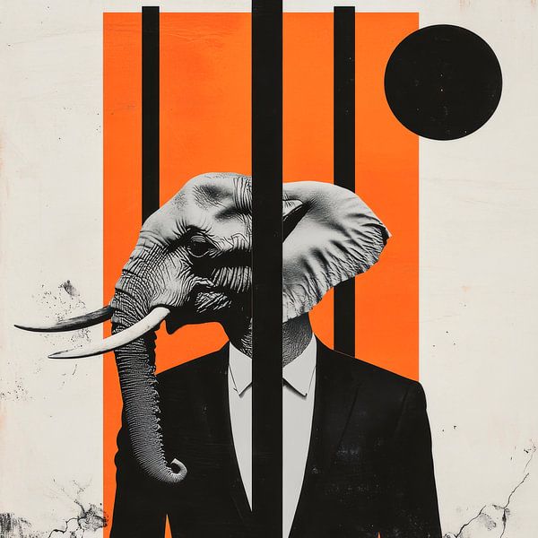 Mensch und Tier in Harmonie von Poster Art Shop
