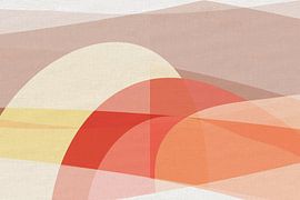 Colorful abstract landscape by Dina Dankers